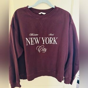 H&M New York Sweatshirt Med